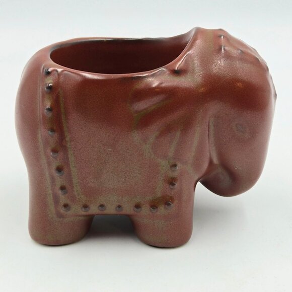 PartyLite Elephant Tealight Candle Holders Brown Boho Home Décor Ceramic Read - Picture 10 of 15